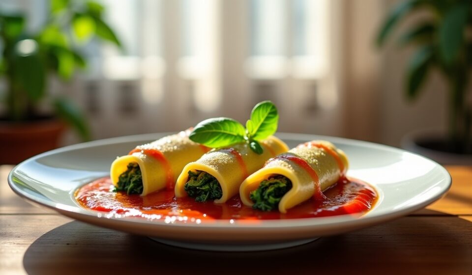 Cannellonis aux épinards sans ricotta : une recette légère, gourmande et pleine d'originalité