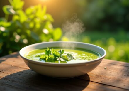 Soupe printanière à l’oseille : une explosion acidulée pour régaler vos papilles