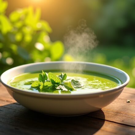Soupe printanière à l’oseille : une explosion acidulée pour régaler vos papilles