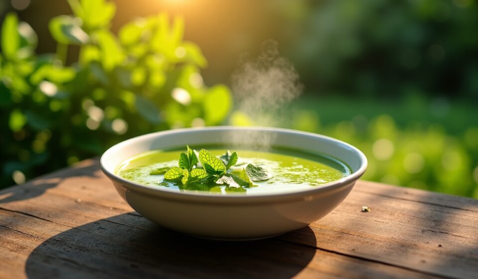 Soupe printanière à l’oseille : une explosion acidulée pour régaler vos papilles