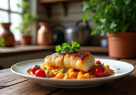 Découvrez la recette traditionnelle de la Lotte à l’Armoricaine, un joyau gastronomique breton