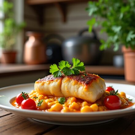 Découvrez la recette traditionnelle de la Lotte à l’Armoricaine, un joyau gastronomique breton