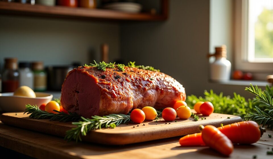 Secrets gourmands : L'art maîtrisé du rôti de veau tendre et savoureux