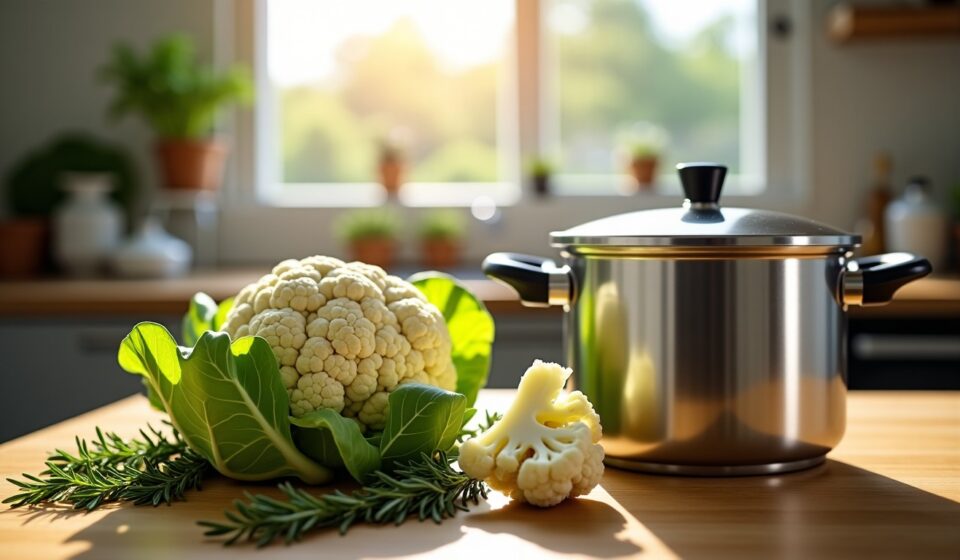Découvrez l'art de cuire le chou-fleur à la cocotte-minute pour une cuisson rapide et savoureuse en un temps record