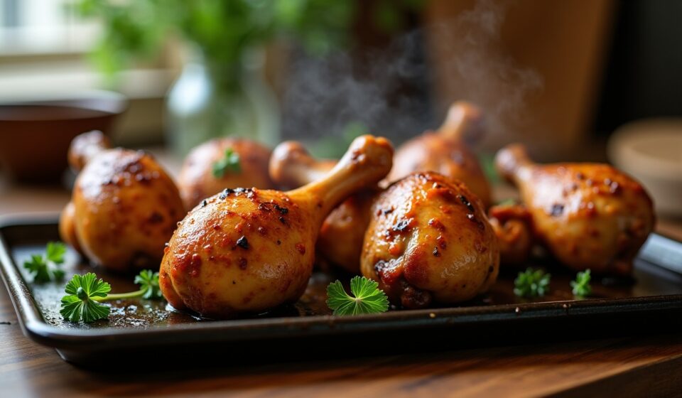 Les astuces incontournables pour des pilons de poulet dorés, croustillants et pleins de saveurs au four