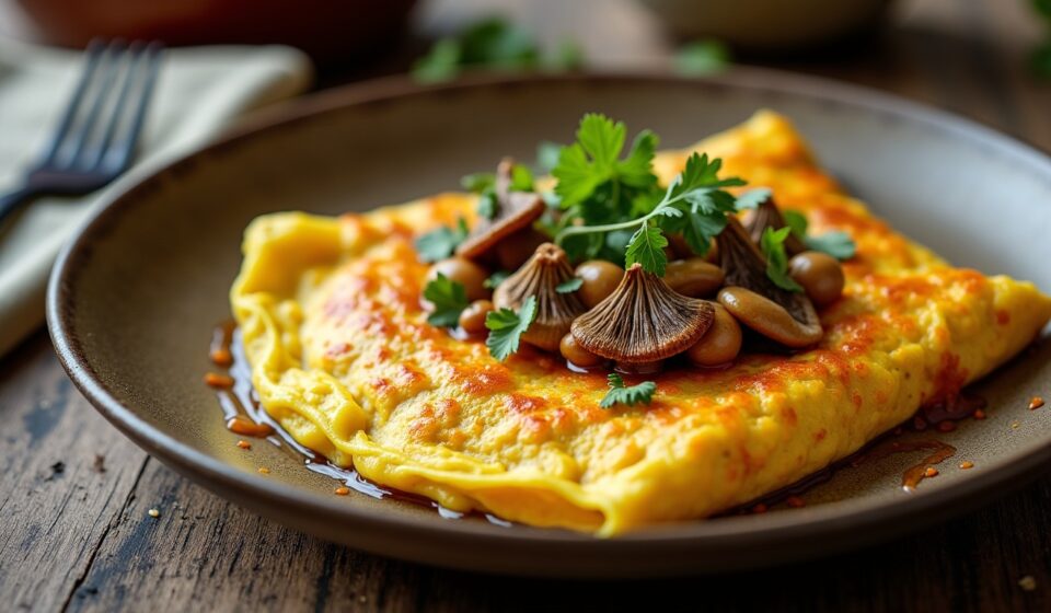 Omelette aux girolles : un plaisir sauvage et savoureux à déguster sans retenue