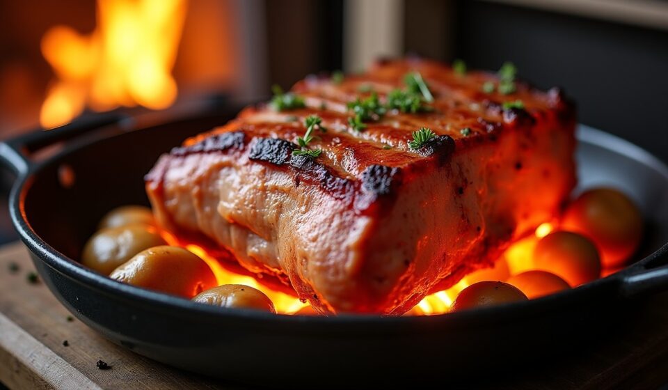 Cuisson parfaite : découvrez le temps idéal pour un rôti de porc tendre au four chaleur tournante