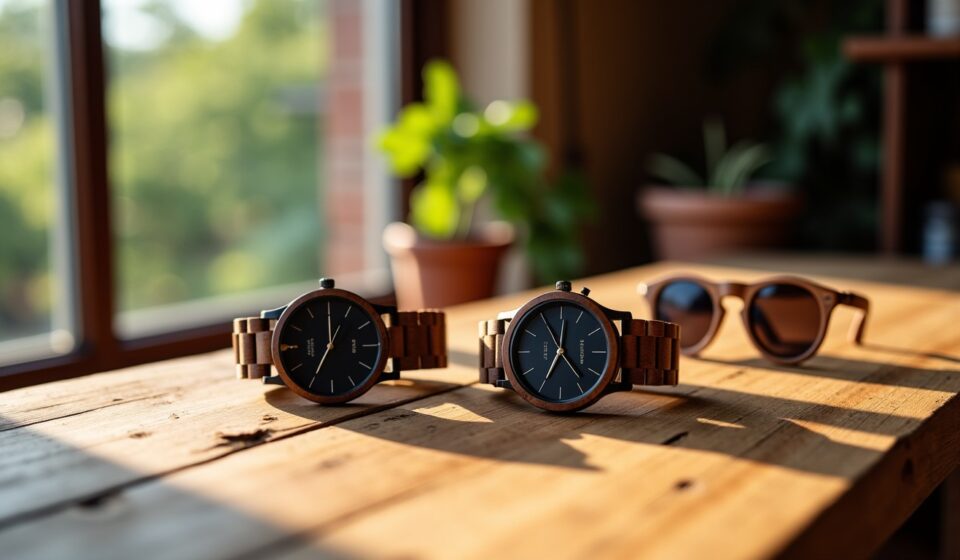 Charme Bois : Explorez notre collection exclusive de montres et lunettes de soleil en bois véritable