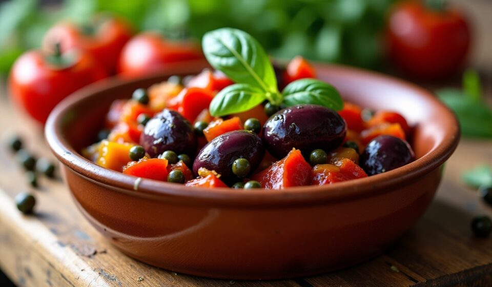 Caponata sicilienne : à la découverte des aubergines, câpres et saveurs authentiques de Sicile