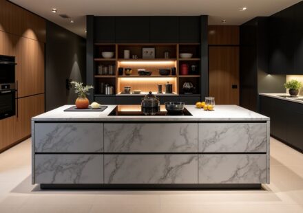 Cuisine italienne haut de gamme : allier design tendance et agencement fonctionnel